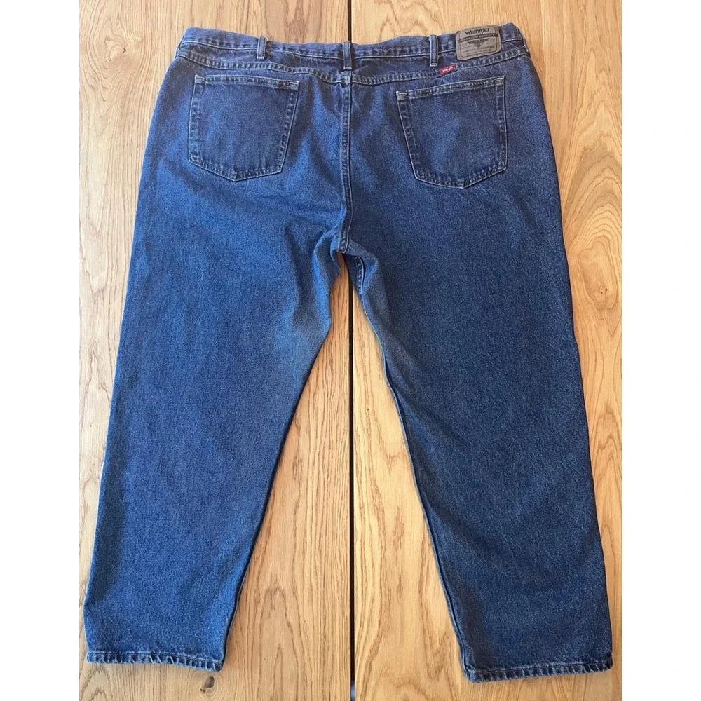 Wrangler Relaxed Fit Jeans Mens 50x30 Blue Denim Classic Workwear Cowboy